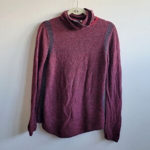 Sol Alpaca US Links‎ Sweater Burgundy Grey